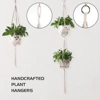 Handmade Macrame Plant Hanger Plant Hanger Flower Pot Planter Hanger Wall Decor Courtyard Garden Hanging Planter Hanging Basket 3