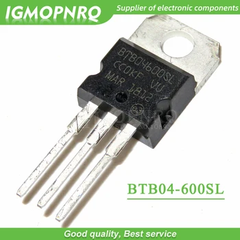 

10pcs BTB04-600SL BTB04-600 BTB04 Triacs 4 Amp 600 Volt TO-220 new original
