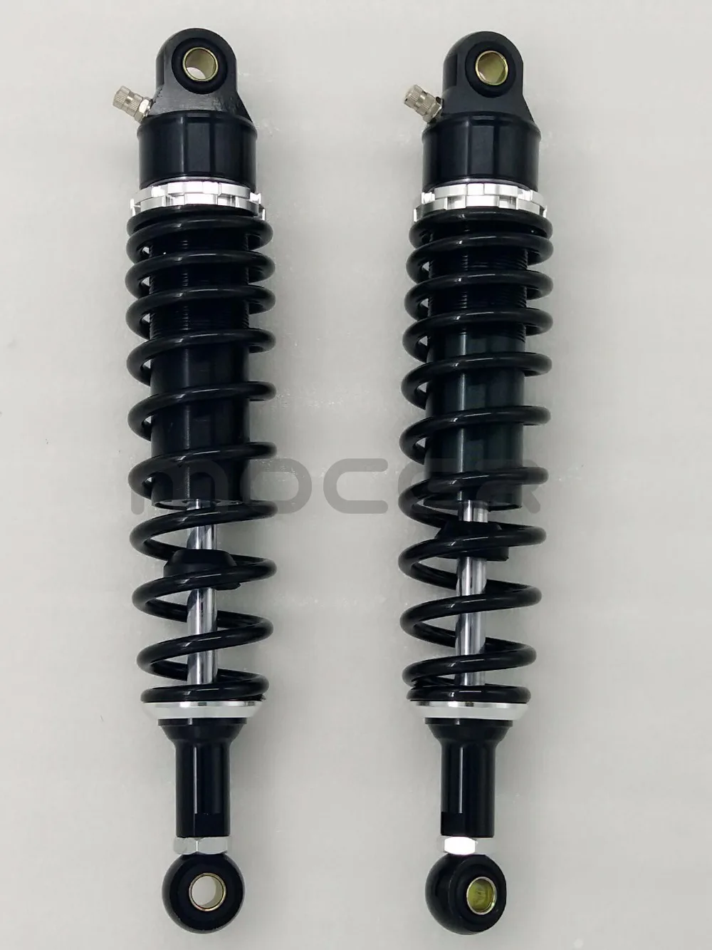 

2pcs Universal 340mm Motorcycle 7mm spring nitrogen Rear Shock Absorber Suspension for honda yamaha suzuki Black & silver