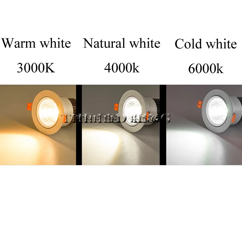 Super Bright LED Downlight Recessed Ceiling COB Down light 5W 7W 9W 12W Spot Light 110V 220V Bedroom Indoor LED Downlights