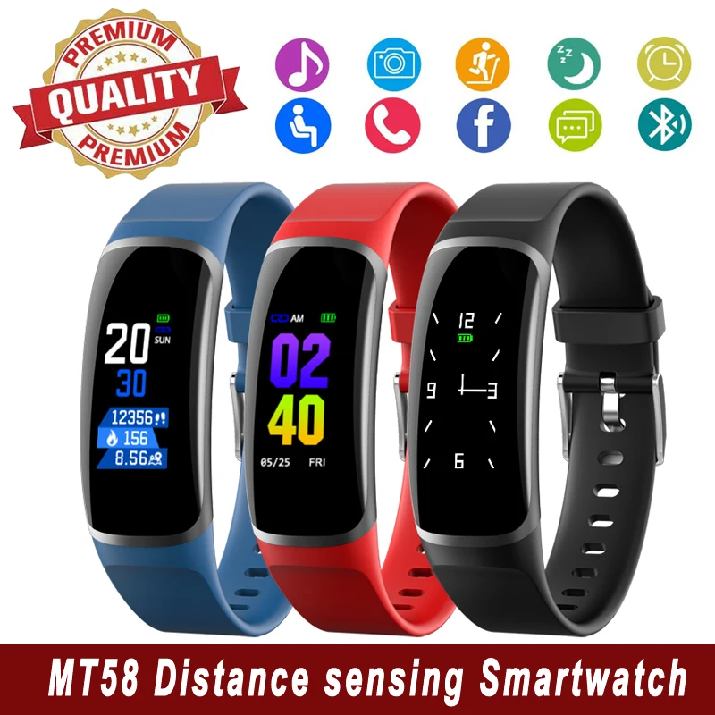 

Smart Watch Women Men IP67 Waterproof Heart Rate Blood Pressure Measurement Smartwatches Sport Distance Sensing Smartwatch