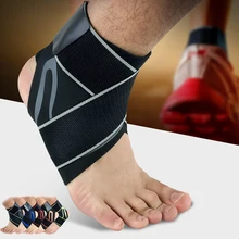 1 шт. компрессионный спортивный протектор лодыжки анти-растяжение баскетбол футбол волейбол поддержка лодыжки брекеты ремни безопасности ног