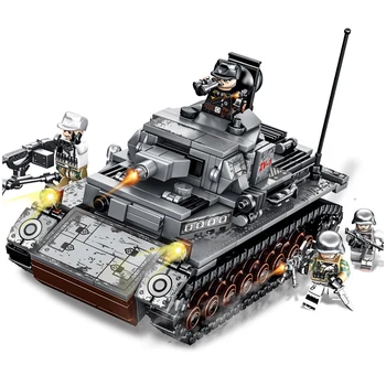 

596Pcs Educational Building Blocks Empires of Steel Toys Children Birthday Gift Sembo Compatible Lepininglys 101322