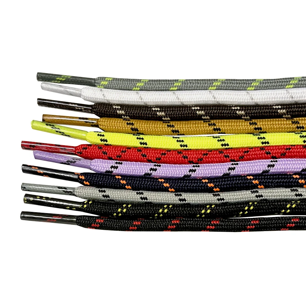 Hot Sale Round Shoe Laces of Polyester Shoelace Strings for Working Hiking Boots 120 - 140 CM