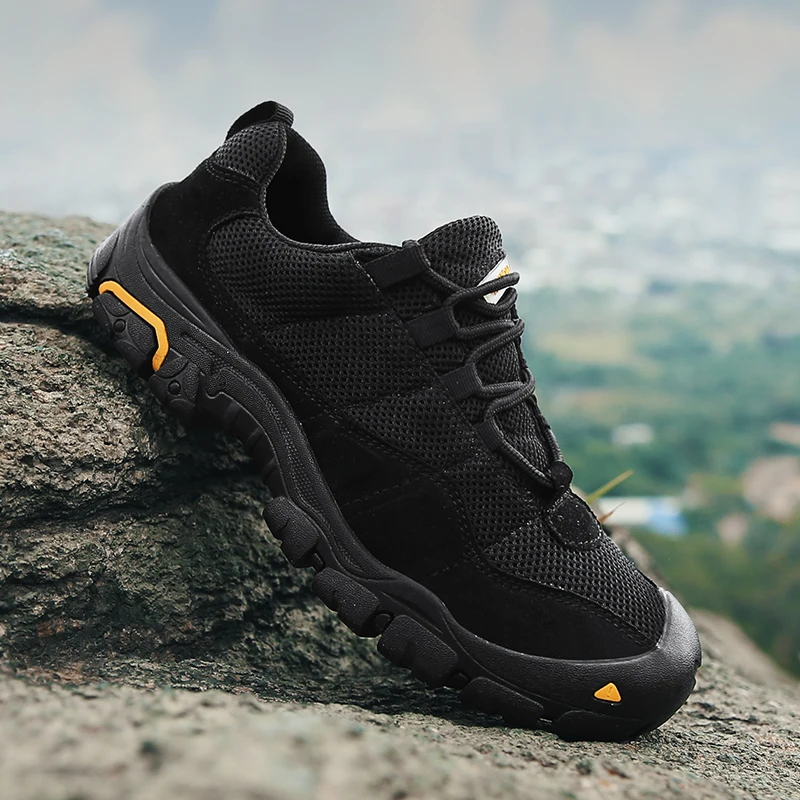 

Large Size 46 Outdoor Mesh Light Women Mens Hiking Shoes High Quality Mountain Climbing Shoes Boy Hunting Boots Waterproof Shoes