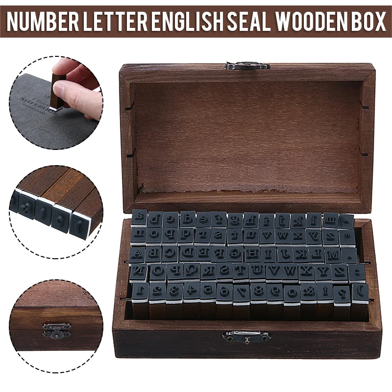 70 Pcs Number Letter Rubber Stamps English Alphabet Patterns Stamps For DIY  Scrapbooking Writting +Wooden Box - AliExpress