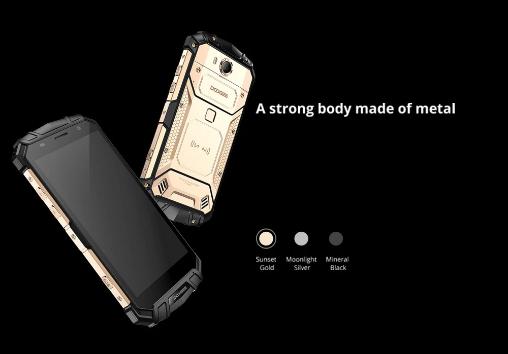 DOOGEE S60 Lite IP68 беспроводной зарядный смартфон 5580 мАч 12V2A Быстрая зарядка 16MP 5,2 ''FHD MTK6750T Восьмиядерный 4 ГБ 32 ГБ NFC телефон