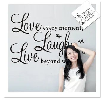 

English Wallpaper Butterfly Proverbs Wall Sticker Background Wall Sticker Living Room Sticker Zy1002