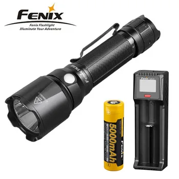 

2019 NEW Fenix TK22 V2.0 Max 1600 lumens Outdoor waterproof tactical flashlight +fenix D1 charger + fenix 21700 5000mah battery