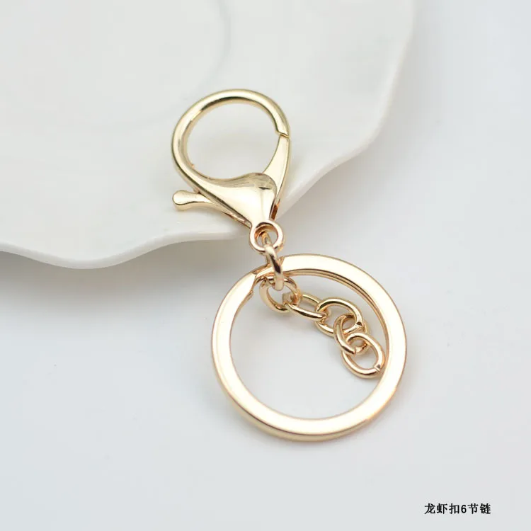 KC Gold-Tone Lobster Keychain Creative Gifts Box And Bag Hardware Car Key Ring Accessories Pendant Currently Available Wholesale