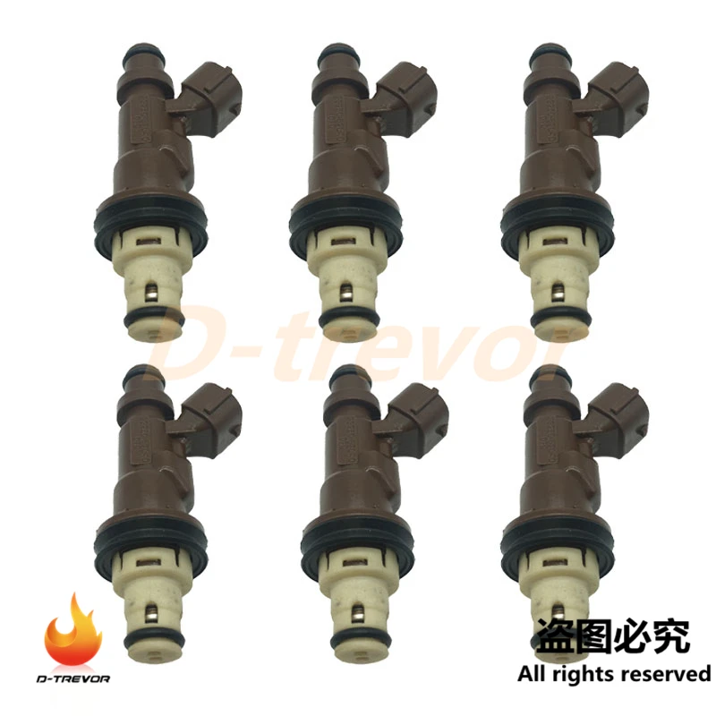 

6pcs OEM 23250-62040 Fuel Injector Nozzle For Toyota Tacoma Tundra 4Runner 3.4L V6 M717 4G1597 1580561 FJ585 23209-62040