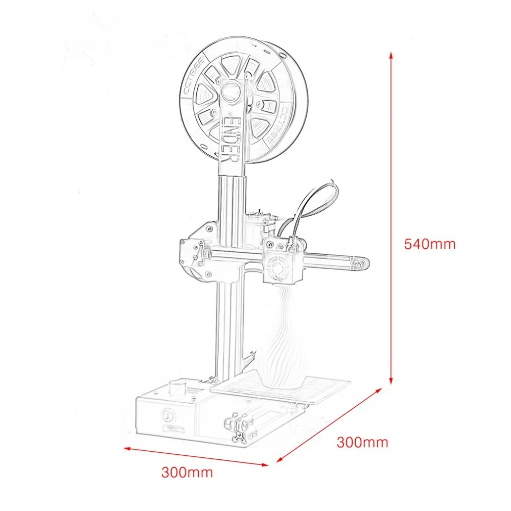3d Принтер шкив версия линейная направляющая DIY комплект 3D печатная машина большой размер металлический принтер с нитью
