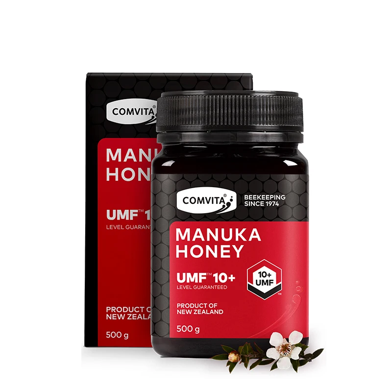 NewZealand Comvita Manuka honey UMF10+ 500 г для пищеварительного здоровья, дыхательная система, кашель, боль в горле