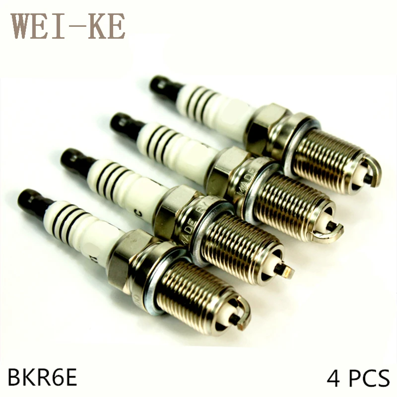 O 4 шт. Никель сплав свечи зажигания для BMW E46 316 318 325 ti 320 323 328 330 i Ci xi BKR6E | Автомобили и