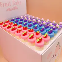 48 шт./упак. торт фруктовая гелевая ручка черные чернила креативный мультфильм школьные Канцтовары, студенческие принадлежности для письма чернильное перо