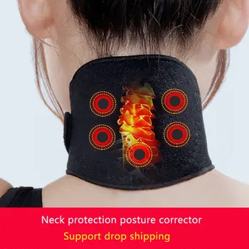 

Neck posture corrector support Magnetic Therapy Wrap Protect Band Heating Pads For Neck Pain bone care release pain FOR illness