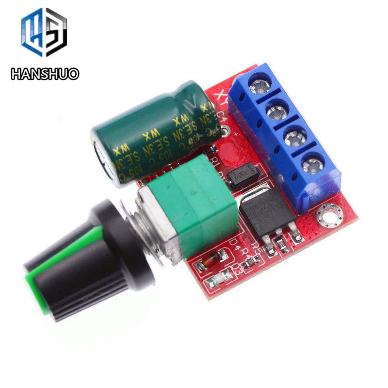 Мини 5A 90 W PWM 12 V Управление ador de с. Максимальная скорость двигатель постоянного тока модуль DC-DC 4,5 V-35 V с. Максимальная скорость регулируемые regulador де Управление де