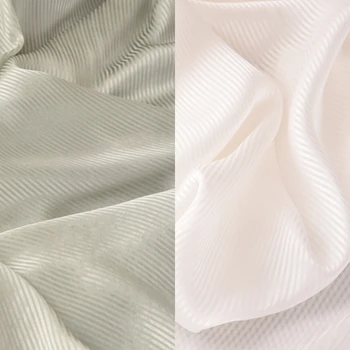 

114CM Wide Thin Stripe Silk Fabric for Summer Clothes Dress H572