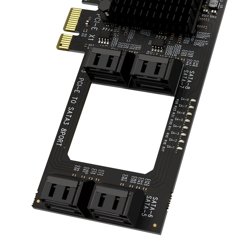 Chi a mineração pcie sata pci-e adaptador