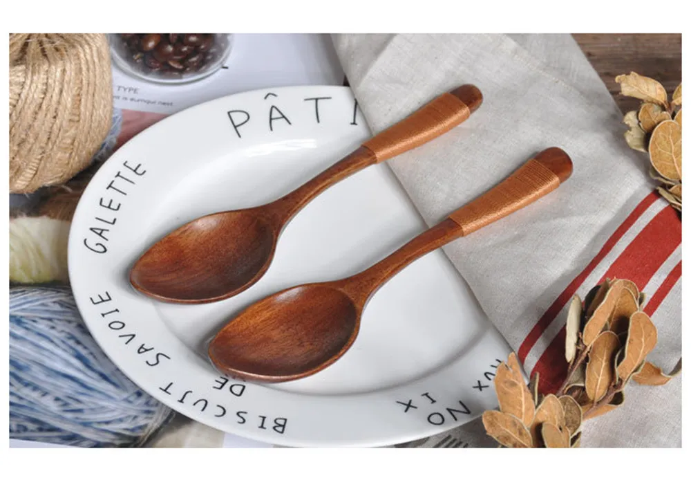 Wooden Spoon Home Flatware Porridge Bowl Chinese Dinner Japanese Soup for Restaurant#PY | Дом и сад