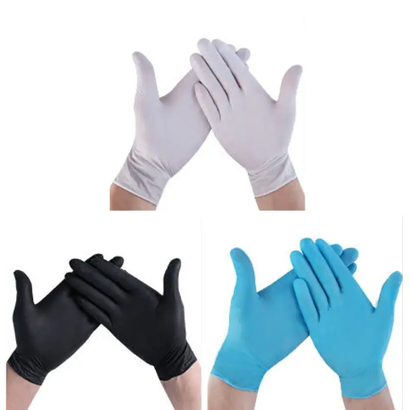 

100 Pcs Disposable Home Cleaning Washing Nitrile Glove Work Safety PVC Gloves