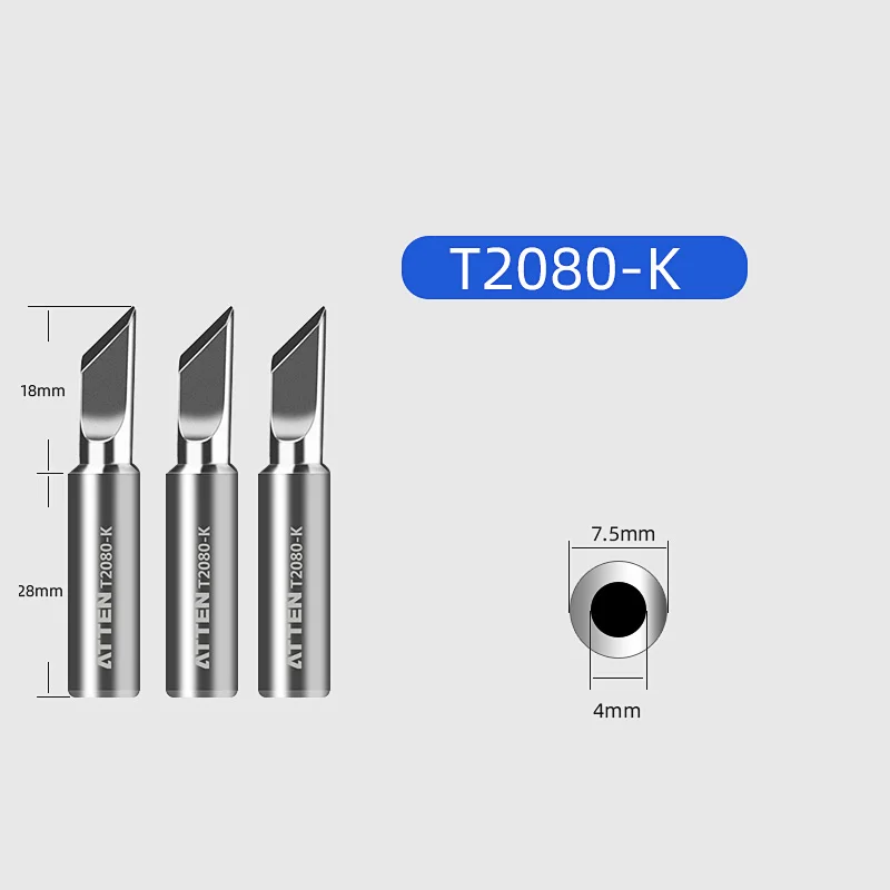 Оригинальный аутентичный наконечник ATTEN для паяльника ST2080 ST 2080 ST2080D 2080D|Сварочные