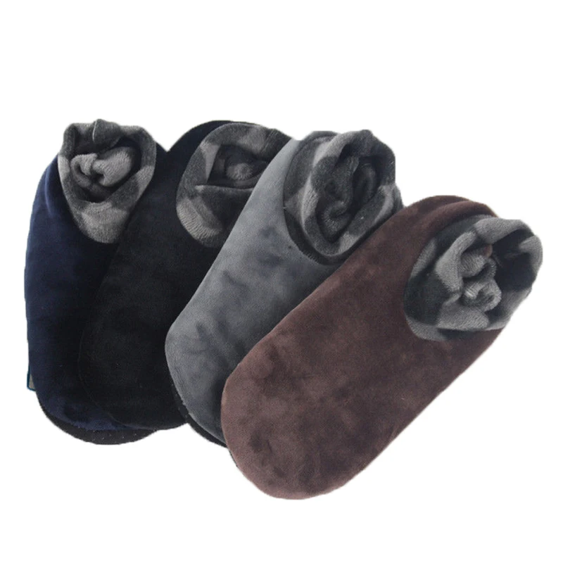 1pair Thicken Winter Warm Boot Socks Men Women Soft Fleece Unisex Elastic Non Slip Indoor Floor Slipper 4 Colors | Женская одежда