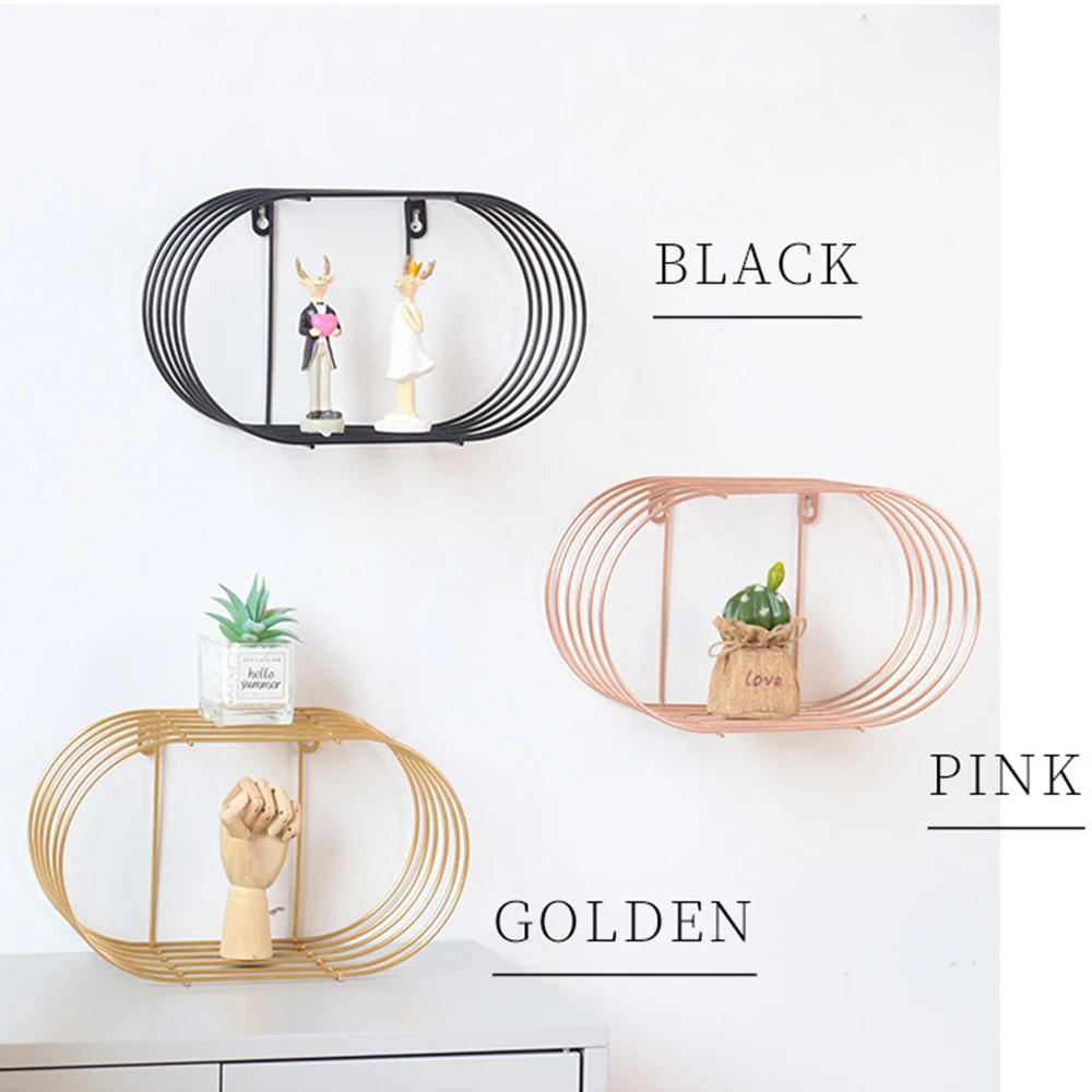 

Nordic Style Storage Rack Wall Shelf For Decor Of Bedroom Living Room Kitchen Office New