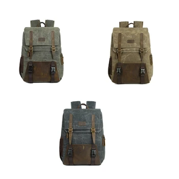 

Waterproof Canvas Digital Slr Camera Backpack 15.6 Inch Usb Charging For Camera Lens And Laptop