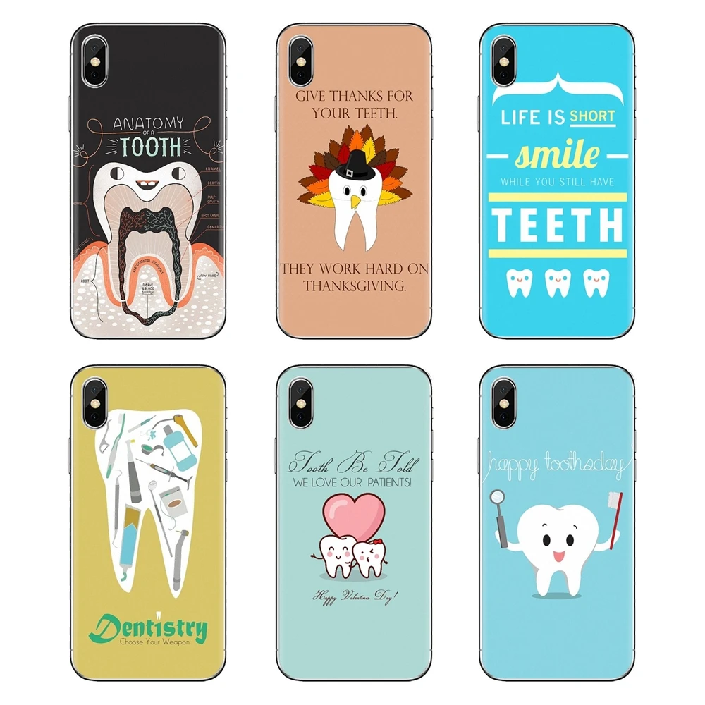 Transparent TPU Case Cover Dental Definitions tooth For Xiaomi Mi6 Mi 6 A1 Max Mix 2 5X 6X Redmi Note 5 5A 4X 4A A4 4 3 Plus Pro |
