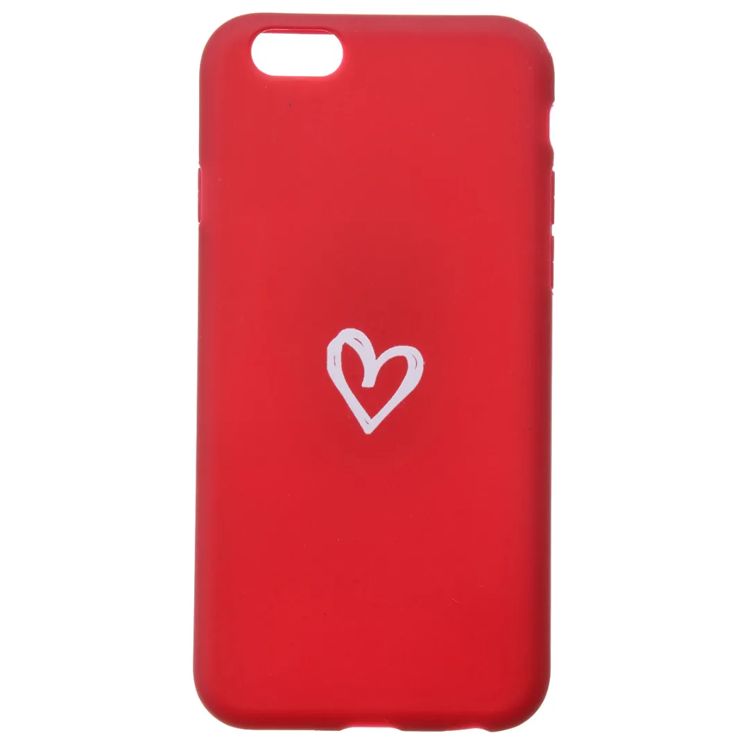 Phone Case For iphone XR X 6 6 s 7 8 plus Cute Simple Love Heart Shockproof Soft TPU Case Cover For iPhone X XS Max XR Fundas