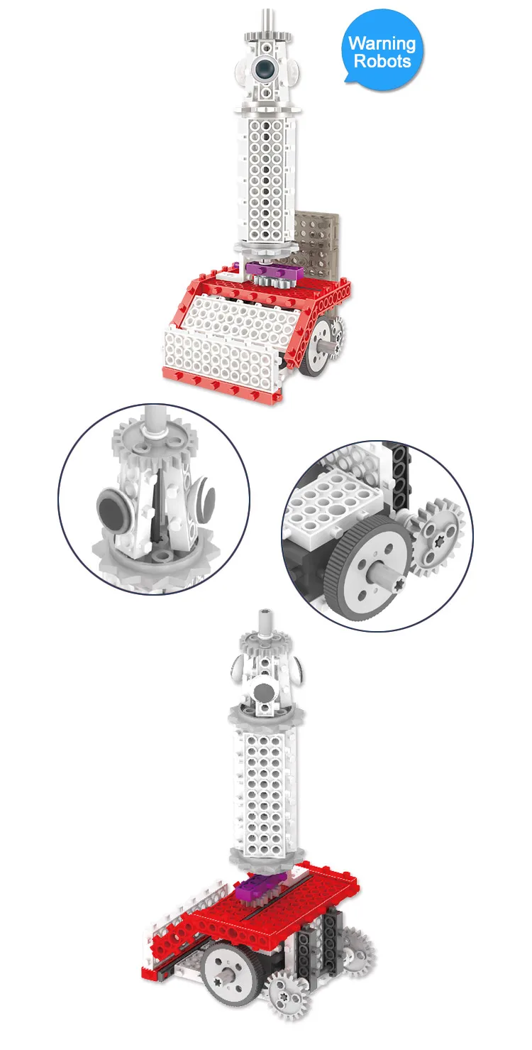 2019 Newest kids toys funny diy toy building block rc robot bricks set