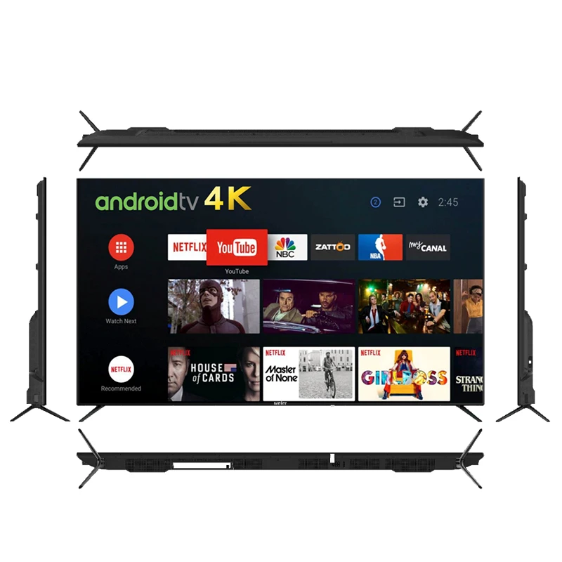 최고 2021 UHD 공장 저렴한 평면 스크린 TV, HD LCD LED, 최고의 스마트 TV, 32 40 43 50 55 60 인치, 중국 스마트 안드로이드 LED, 4K