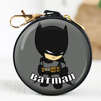 

Cute Superhero Mini Bag Cartoon Batman Coin Purse kids Boys Wallet Earphone Box Bags Wome Wedding Gift Christmas Gift