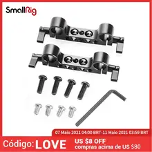 Smallrig 2 pçs leve dupla 15mm lws haste braçadeira railblock para câmera 15mm ferroviário sistema de apoio para seguir foco
