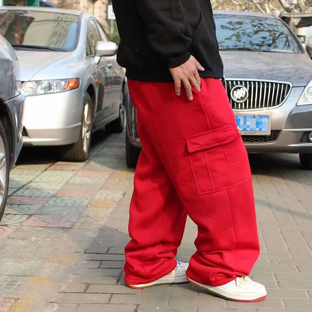Autumn Winter Big Size Sweatpants Men Hip Hop Harem Pants Loose Baggy Casual Joggers Cotton Sweat Pants Streetwear Dance