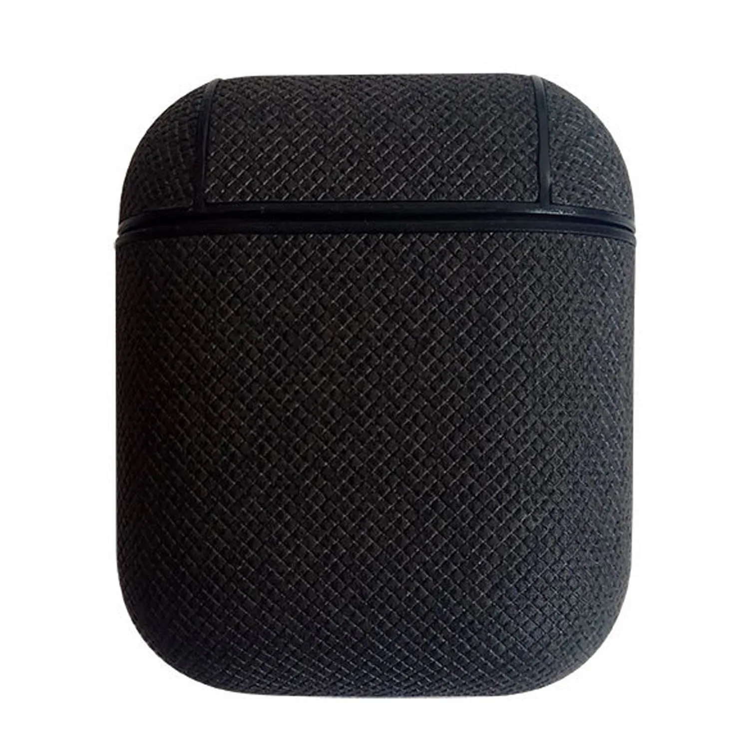 Besegad защитный чехол из искусственной кожи чехол с карабином для Apple AirPods Air Pods TWS беспроводные bluetooth-наушники - Цвет: Black