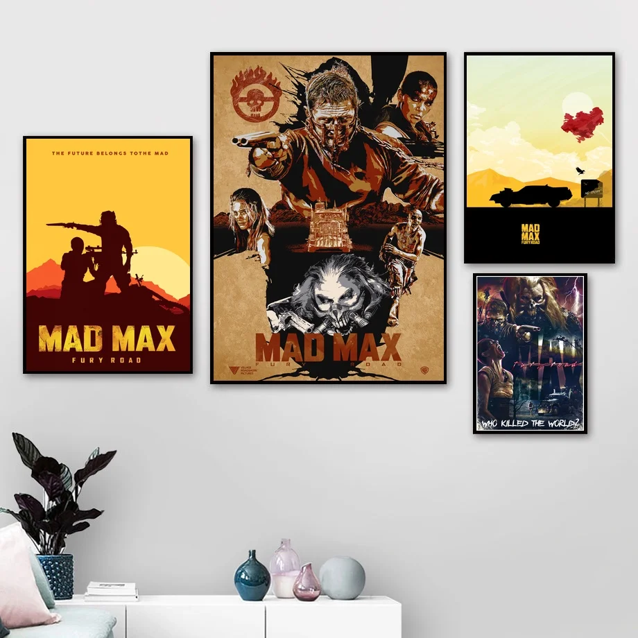 Картина с изображением дороги Mad Max Fury холст плакат Художественная печать