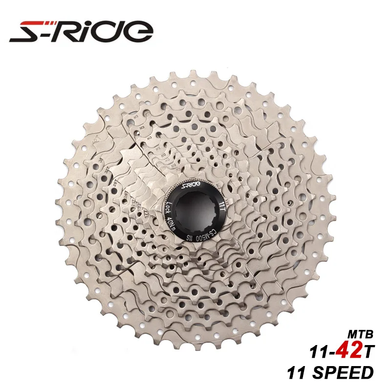 

S-Ride Mountain Bike Cassette 11 Speed Freewheel 11-42T Compatible With Shimano SRAM MTB 11S Flywheel Cycling Bicycle Parts 545g