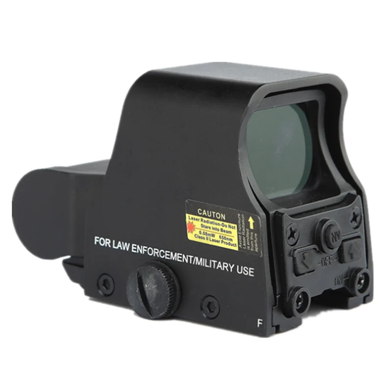 Черный HD553 1x скоростной прицел аксессуар красное пятно зрения голографический прицел - Цвет: Черный