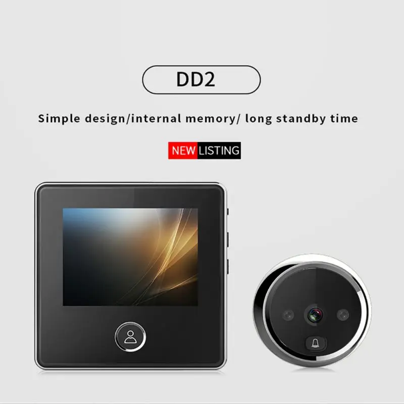

Digital Door Viewer Doorbell IR Night Vision Security Camera Home Security Peephole Monitor Bell
