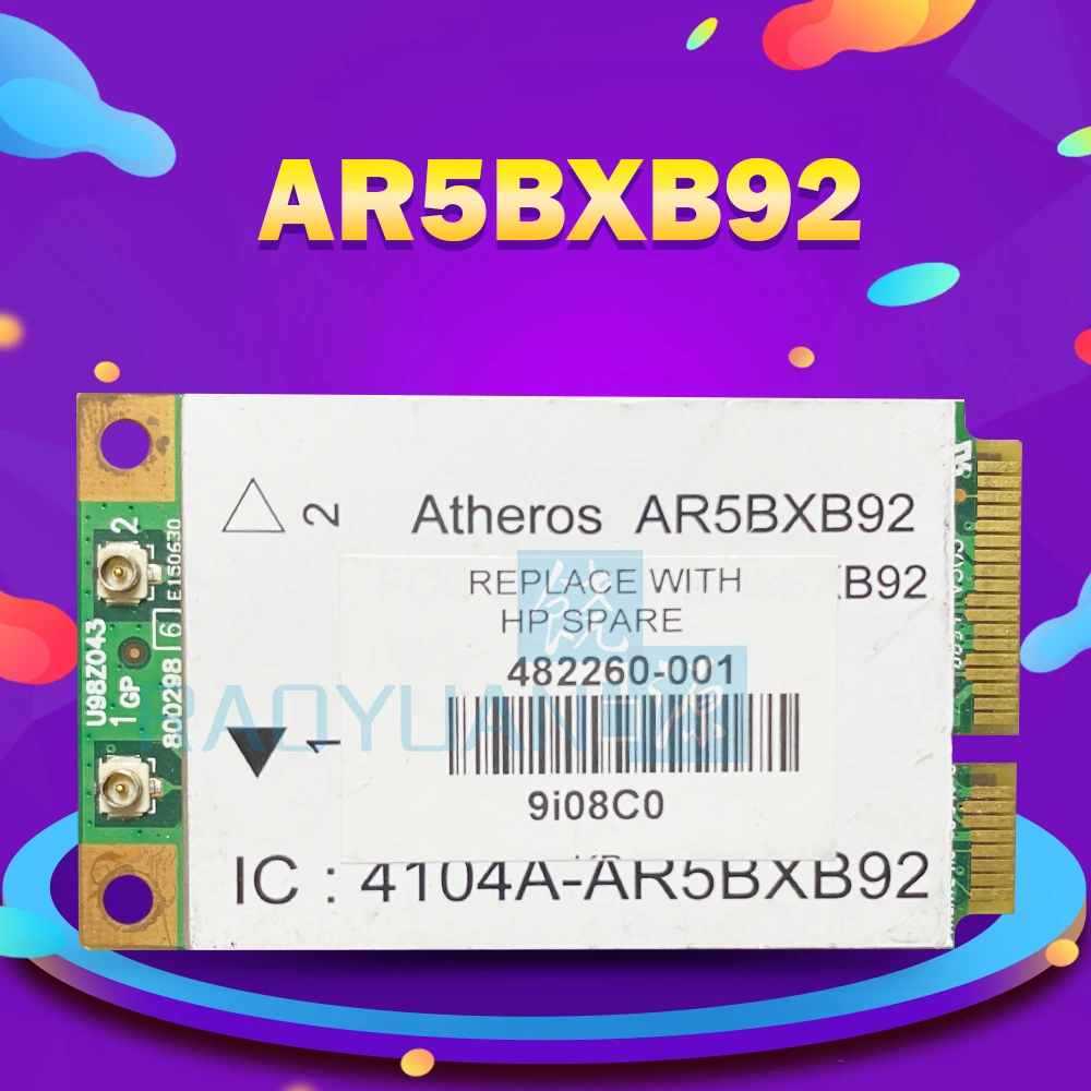 Atheros Ar9280 Ar5bxb92 300m Mini Pci-e Wlan Wireless Card - Network ...