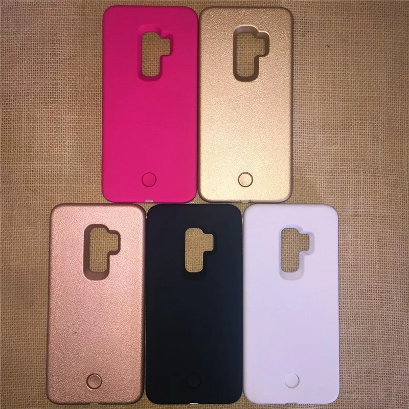 

LED Selfie Glow Phone Case for Samsung S10 Plus selfie case Photo Fill Light for Galaxy S8 S9 plus Samsung S7 S6 Edge