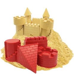 Moule à sable en caoutchouc souple pour bébé, ensemble d'outils pour l'été, bord de mer, modèle de château, jouets d'extérieur pour enfants 