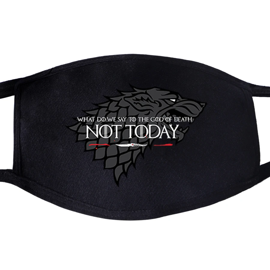 Игра престолов не сегодня Arya Stark Winter Is Comming Daenerys Targaryen Wolf Dragon многоразовая маска PM2.5
