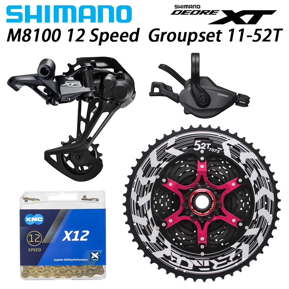 SHIMANO DEORE XT M8100 указано MTB горный велосипед 12-Скорость 52T SL+ RD+ ZRACE+ X12 M8100 переключения передач задний переключатель