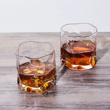 300 мл стеклянная чашка для виски в японском стиле, креативная водка, не содержит свинца, стеклянная Классическая Хрустальная посуда для напитков, барная чашка