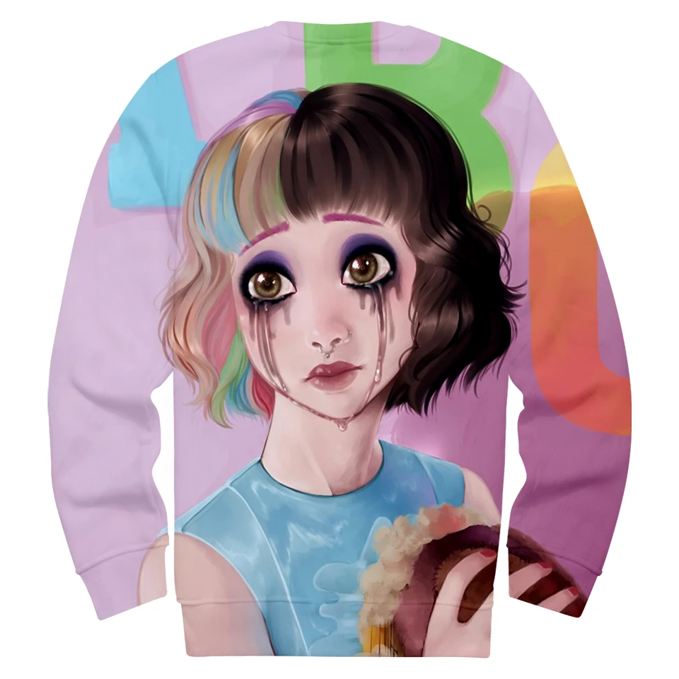 Cry baby melanie martinez толстовка с круглым вырезом для мужчин/wo мужчин полиэстер Тонкий Мода O Воротник Толстовка горячая Harajuku уличная одежда