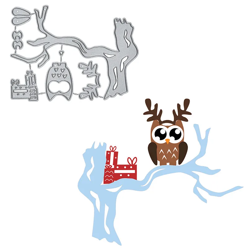 

YaMinSanNiO Owl Aniaml Dies Metal Cutting Dies for Card Making Scrapbooking Dies Embossing Cuts Stencil Gift Craft Dies New 2019