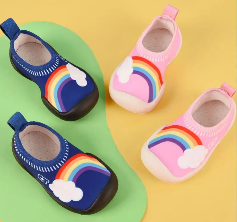 Детская обувь для мальчиков и девочек малышей мягкие милые домашние тапочки